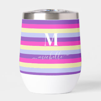 Colourful Striped with Personalized Script