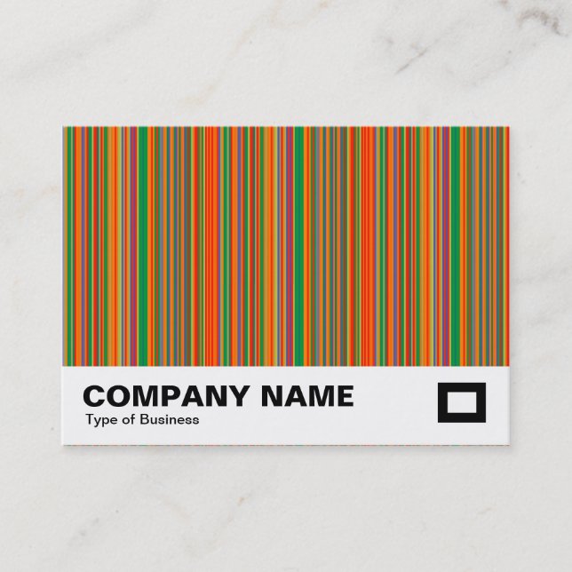 Colourful Stripes 01 Business Card (Front)