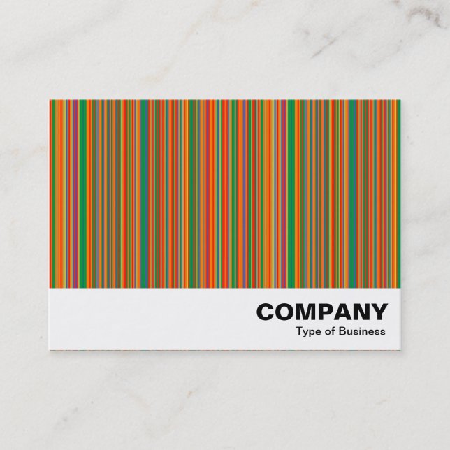 Colourful Stripes 02 Business Card (Front)