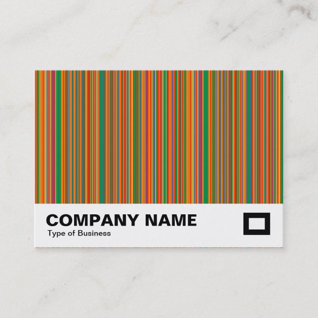 Colourful Stripes 02 Business Card (Front)