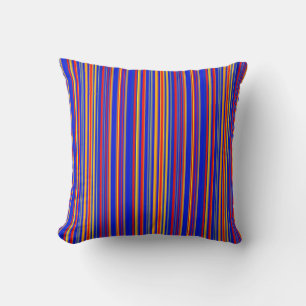 Colourful Stripes 04 Throw Pillow