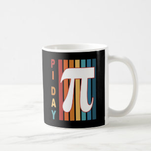 Colourful Stripes 3.14 Pi Day Coffee Mug