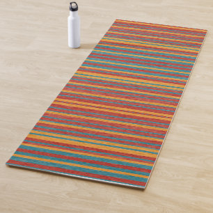 Colourful Stripes B Yoga Mat