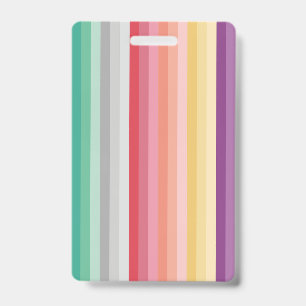 Colourful Stripes Badge