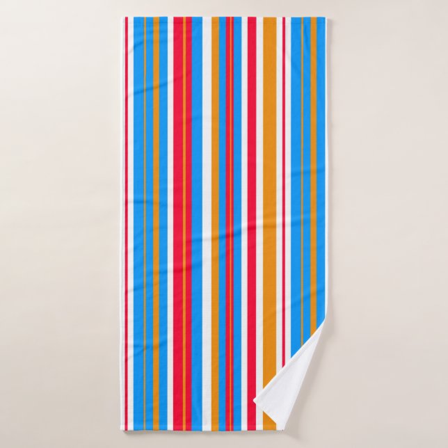 colourful stripes bath towel (Bath Towel)