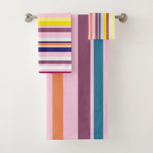 Colourful Stripes  Bathroom Towel Set