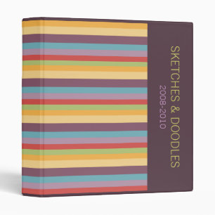 Colourful Stripes binder