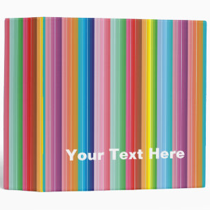 Colourful Stripes Binders