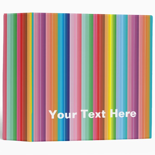 Colourful Stripes Binders (Front/Spine)
