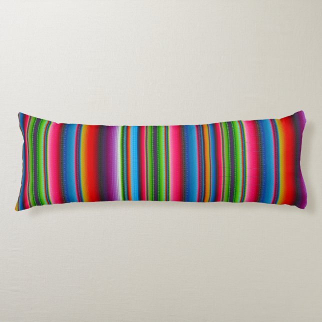 Colourful Stripes Body Pillow (Front)