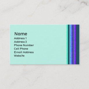 colourful stripes business card