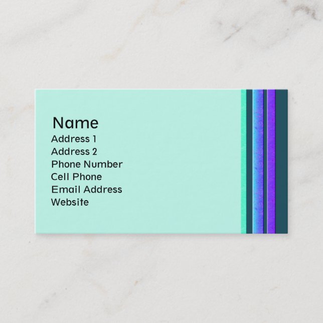 colourful stripes business card (Front)