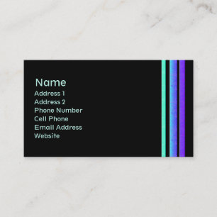 colourful stripes business card
