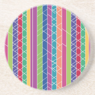 Colourful Stripes Coaster