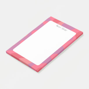 Colourful Stripes CUSTOM Chic Monogram Personalize Post-it Notes