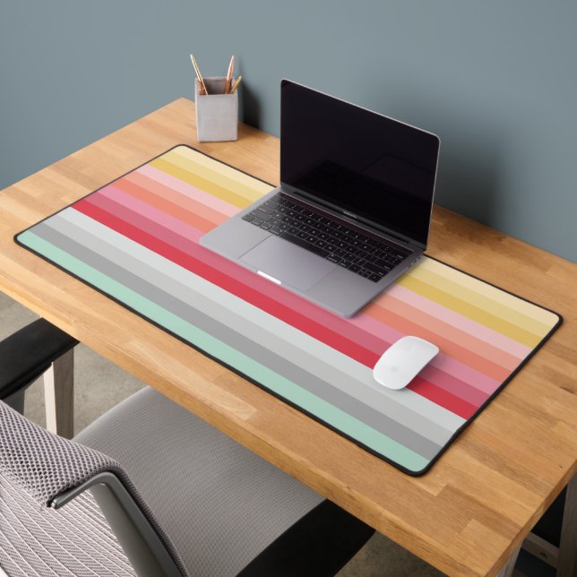 Colourful Stripes Desk Mat (Office 2)