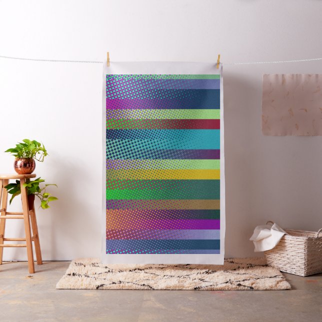 Colourful Stripes & Dots Pattern + your ideas Fabric (In Situ)