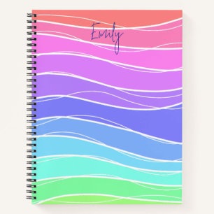 Colourful Stripes Gradient Notebook