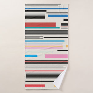 Colourful Stripes: Graphic Pattern Mix Bath Towel