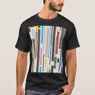 Colourful Stripes: Graphic Pattern Mix T-Shirt