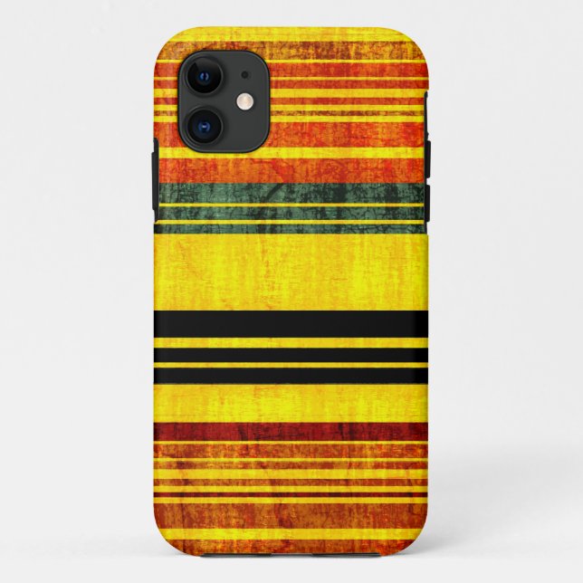 Colourful Stripes grunge texture Case-Mate iPhone Case (Back)