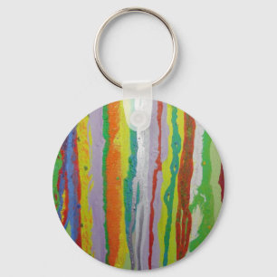 Colourful Stripes Keychain