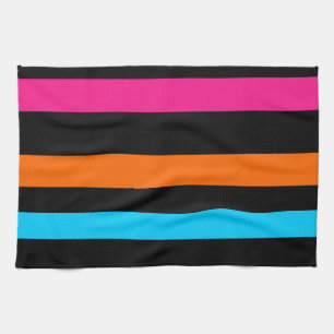 Colourful stripes kitchen towel