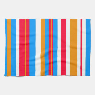 colourful stripes kitchen towel