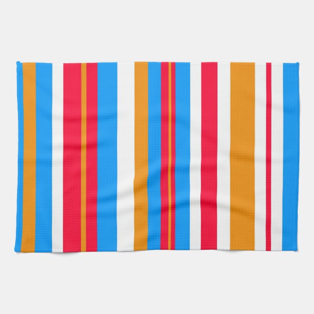 colourful stripes kitchen towel (Horizontal)