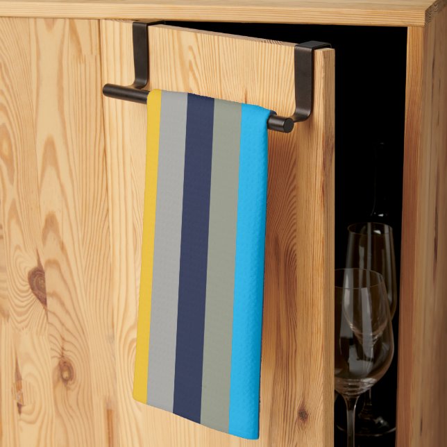 Colourful Stripes  Kitchen Towel (Thirds Fold)