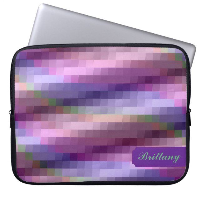 Colourful Stripes Laptop Sleeve (Front)