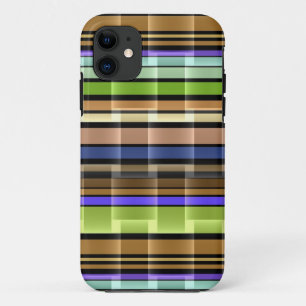 Colourful stripes modern design 2 iPhone 11 case
