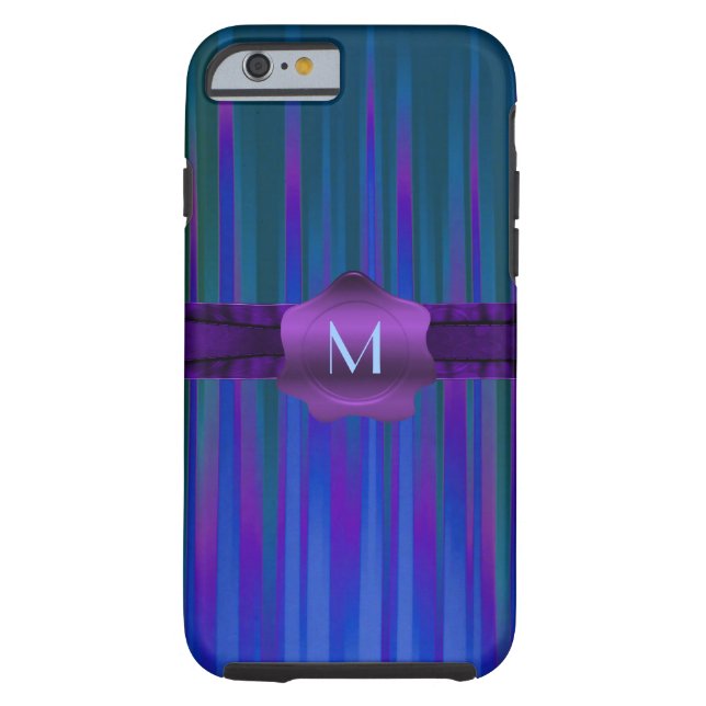 Colourful Stripes Monogram iPhone 6 case (Back)