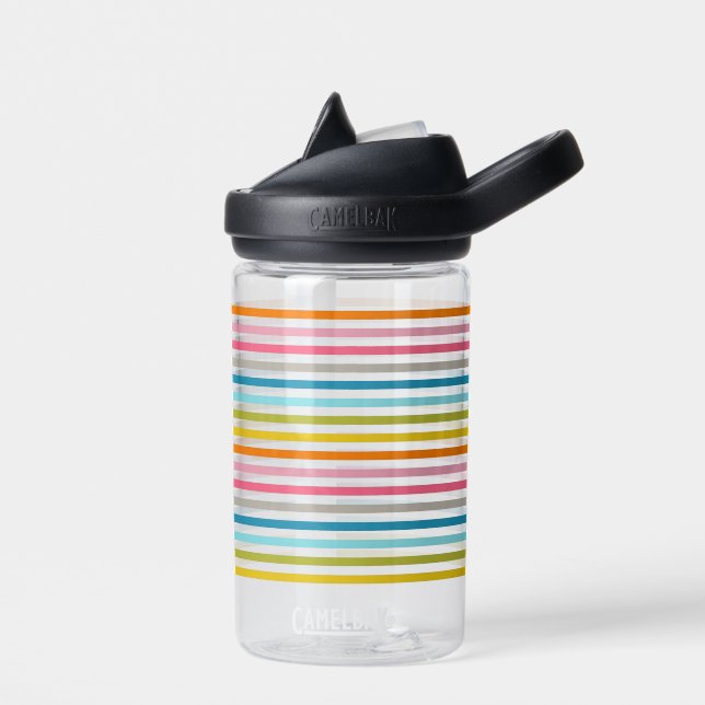 Colourful Stripes Pattern-93861  Water Bottle (Left)