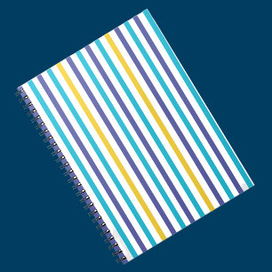 Colourful Stripes Pattern Back To School Notebook