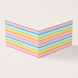 Colourful Stripes Pattern Business Card