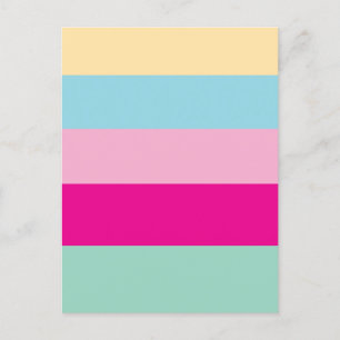Colourful Stripes Pattern Flat Card