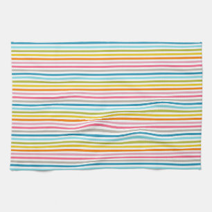 Colourful Stripes Pattern Kitchen Towel