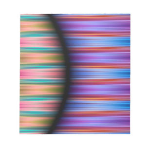 Colourful stripes pattern notepad