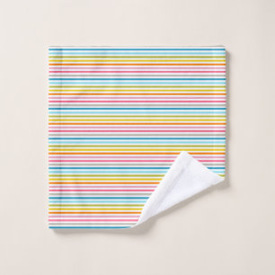 Colourful Stripes Pattern Wash Cloth