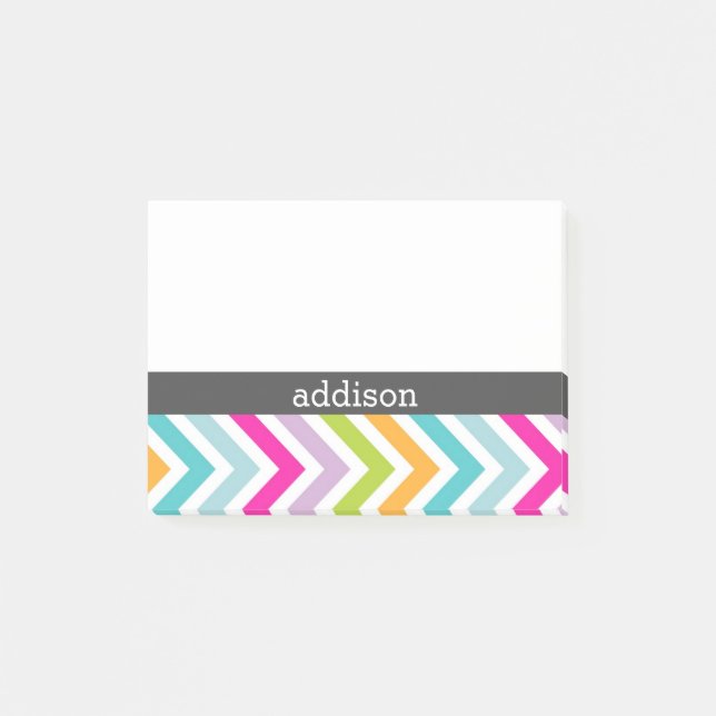 Colourful Stripes Post-it Notes (Front)