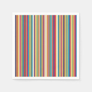 Colourful Stripes Pretty Napkin