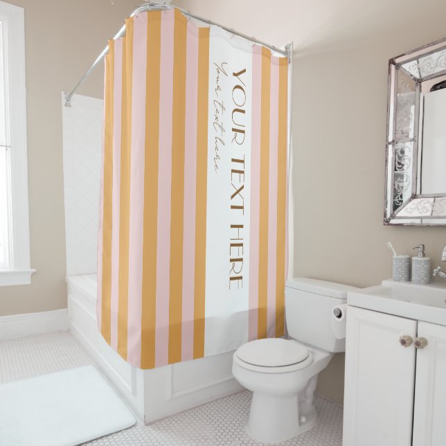 Colourful Stripes Stylish Chic yellow Personalized (In Situ)