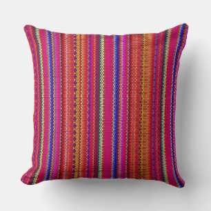 Colourful Stripes Throw Pillow