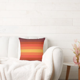 Colourful Stripes Throw Pillow