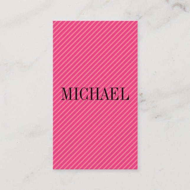 Colourful Stripes with Serif Font Business Card (Front)