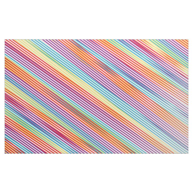 Colourful strips pattern fabric (Yard)