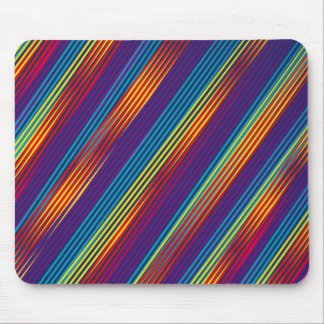 Colourful strips pattern mouse pad