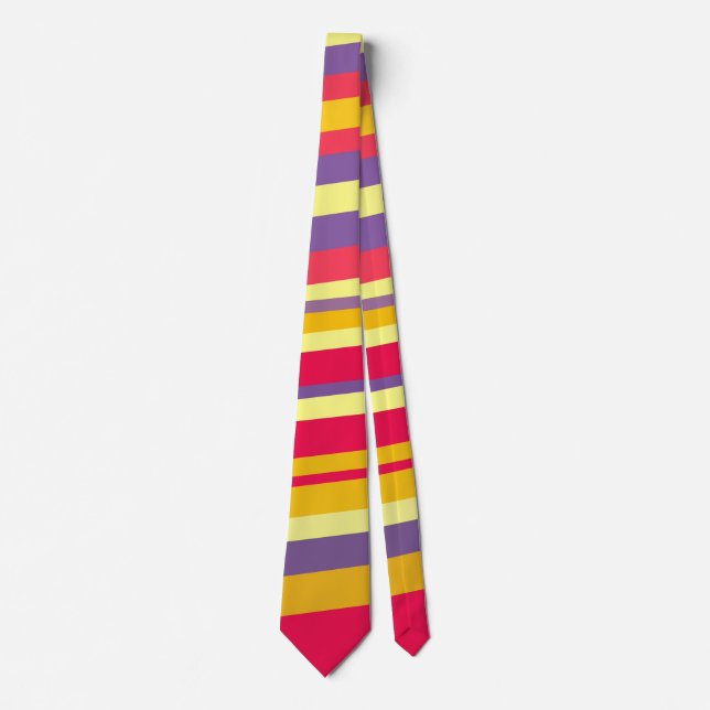 Colourful Stripy Tie (Front)