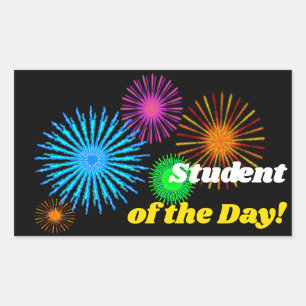 Colourful "Student of the Day!" Sticker